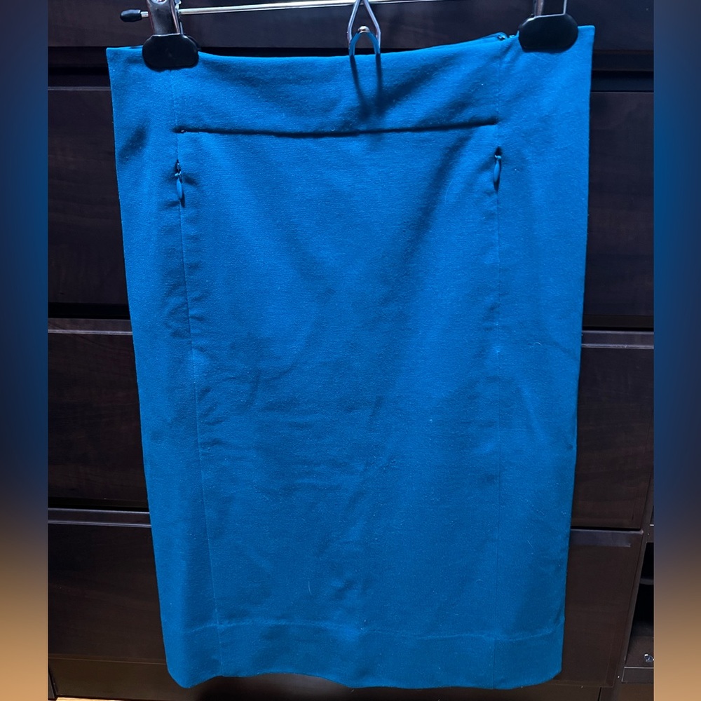 Diane Von Furstenberg Blue Midi Pencil Skirt for Casual Occasions